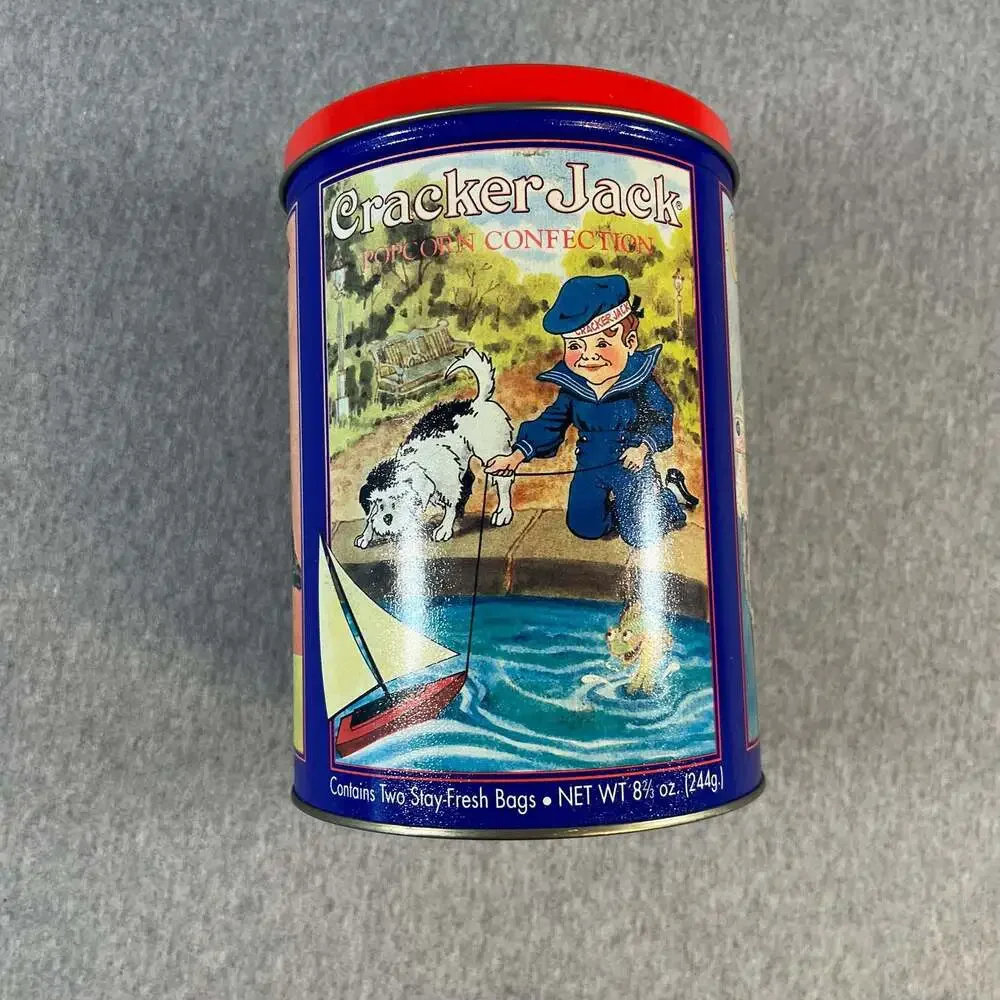 Vintage 1992 Cracker Jack Limited Edition Third in Series Collectible Metal Tin